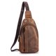 thumbnail image 1 of FloreceBien Al aire libre Casual Viajes Senderismo Té Crossbody Pecho Sling Bag Mochila Hombres Cuero, 1 of 5
