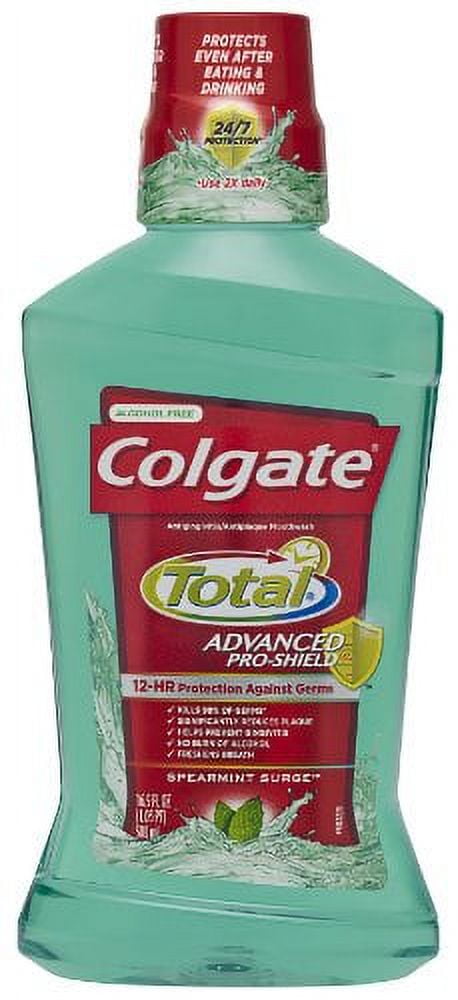 Colgate Total Advanced Pro-Shield Spearmint Surge Mouthwash, 16.9 oz - Case of 6