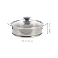 thumbnail image 2 of Stainless Steel Food Steamer Home Pastry Steamer Practical Steaming Basket, 2 of 9