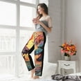 thumbnail image 5 of Salouo Colorful Wave Dragon Head Print Women's Pajama Pants Casual Loose Sweatpants PJs Flowy Pants Drawstring Palazzo for Women Wide Leg Pants Lounge Pajama -Large, 5 of 8