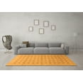 thumbnail image 3 of Ahgly Company Indoor Round Oriental Orange Traditional Area Rugs, 7' Round, 3 of 4