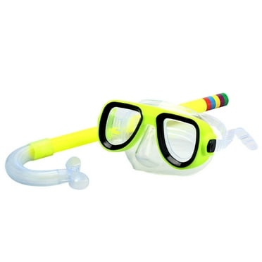 GJX Snorkeling Gear for Kids,Flexible and Durable Kids Swim Goggles,Anti-Fog Swimming Goggles for Children