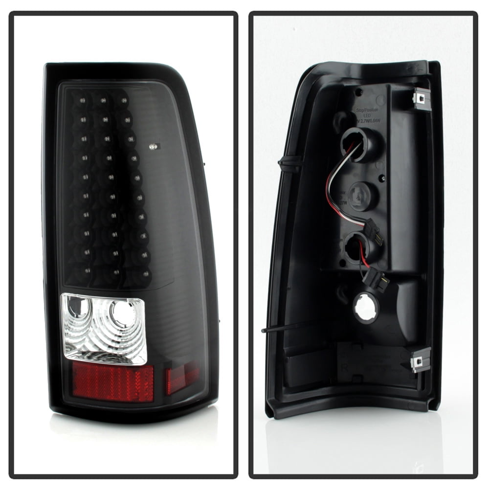 AKKON - For 99-02 Chevy Silverado 09-03 GMC Sierra Pickup Truck Black G2 LED Tail Lights Brake Lamps Replacement
