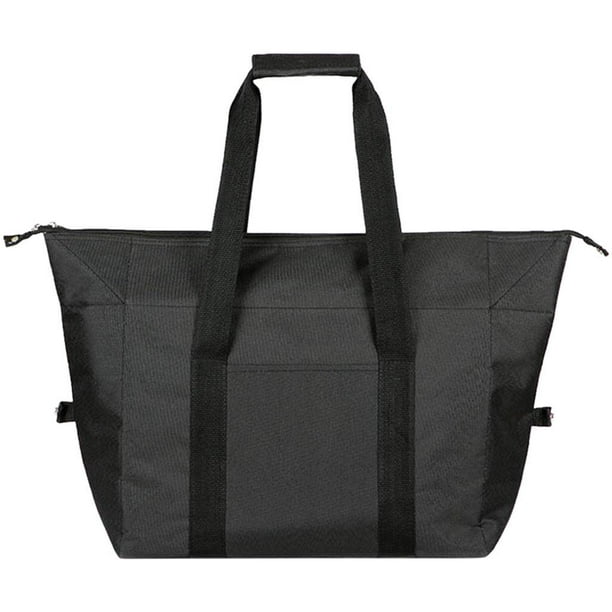 Bolsa de tela shamjiam Oxford Plegable contenedor de alimentos Negro L