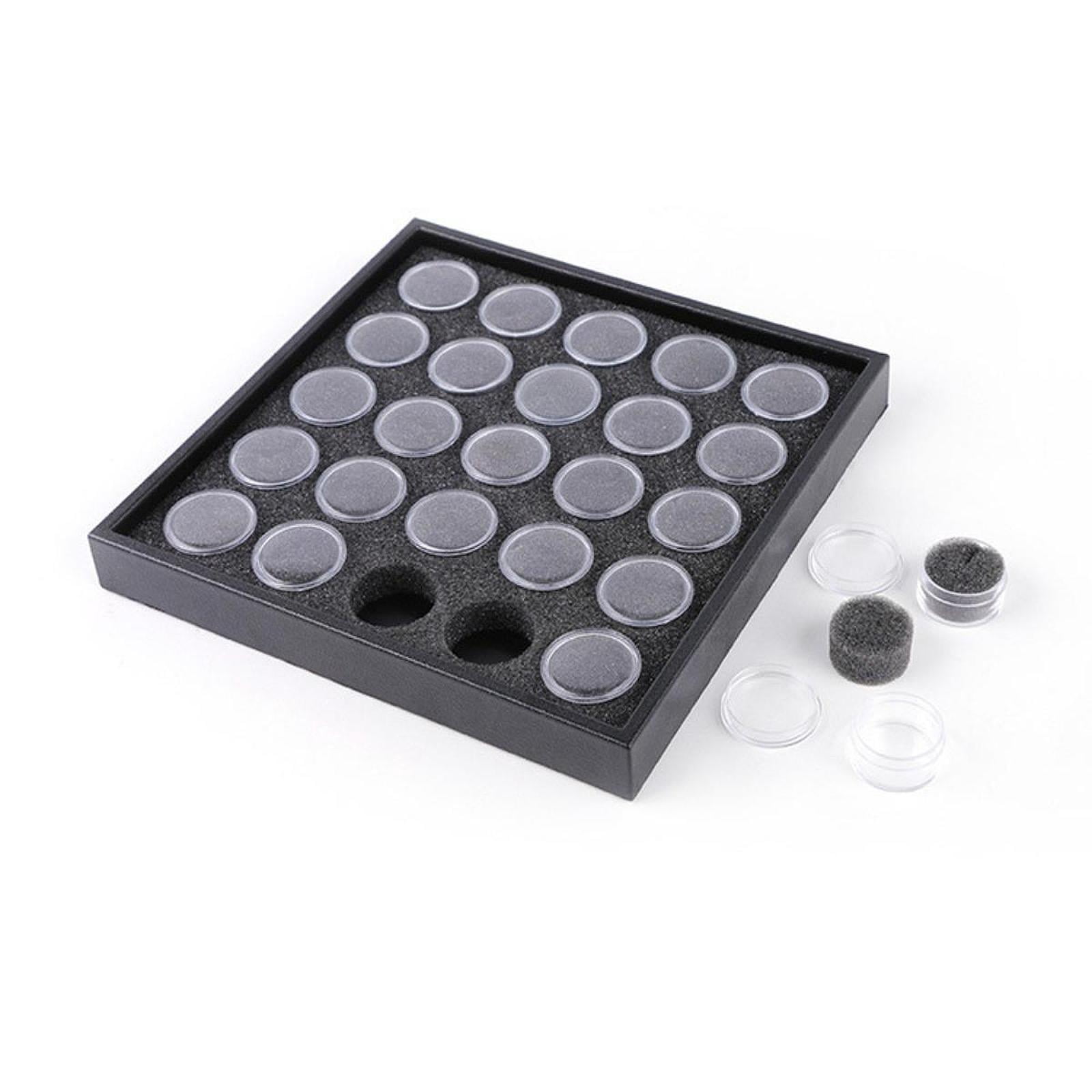 TOOYFUL Bead Organizer Box Bead Storage Containers with Lids Transparent Case Small Nail Jewelry Storage Box for Jewelry DIY Supplies 25 Jars