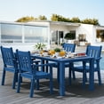 thumbnail image 7 of WINSOON HIPS All Weather Outdoor Patio Dining Sets with Umbrella Hole& Aluminum Frame(Navy), 7 of 7
