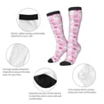 thumbnail image 5 of Fotbe Sunflower Rabbit print Women's Men's Novelty Crew Socks Cotton Socks Knee High Socks for Walking,Running,Nurses,Pregnancy, 5 of 8