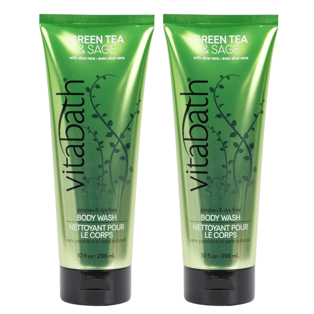 Vitabath Green Tea & Sage Body Wash 10 oz - 2 pack ...