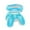 Blue, variant on Mini Massager Electric Small Four-Foot Vibration Luminous Waist and Leg Back Massager