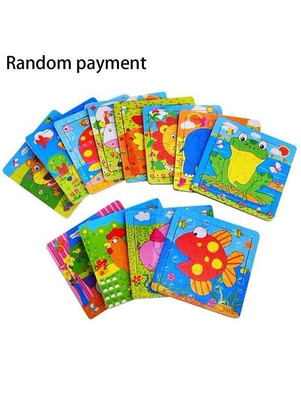 wooden puzzle x and square