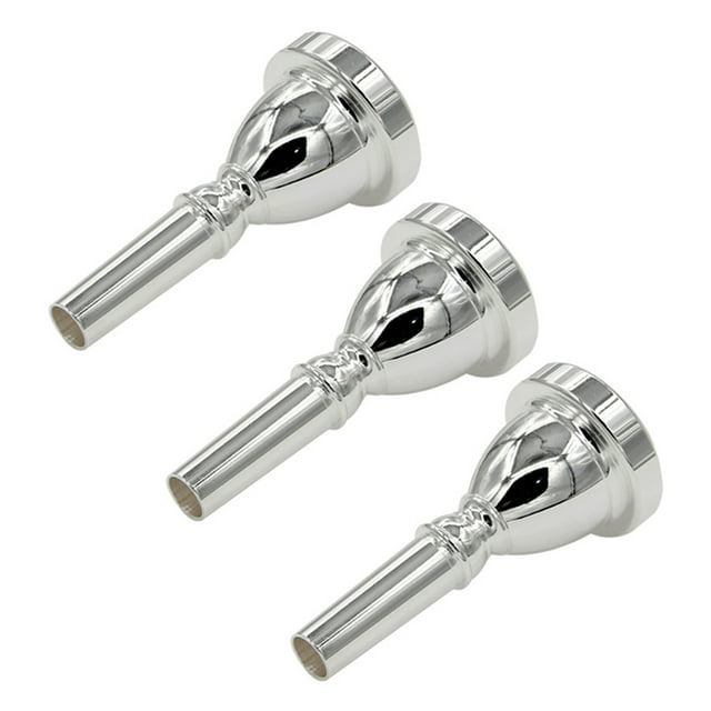 3X Grande Bouche Grande Prise Embouchure TUBA Embouchure Plaquée Argent Basse Grande Embouchure