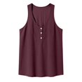 thumbnail image 7 of Casual Layered Ruffled Button Front Tank Top Blouse for Summer Comfort Cleavage Cover Backless Tops for Women plus Size All Bodysuit Women, 7 of 7