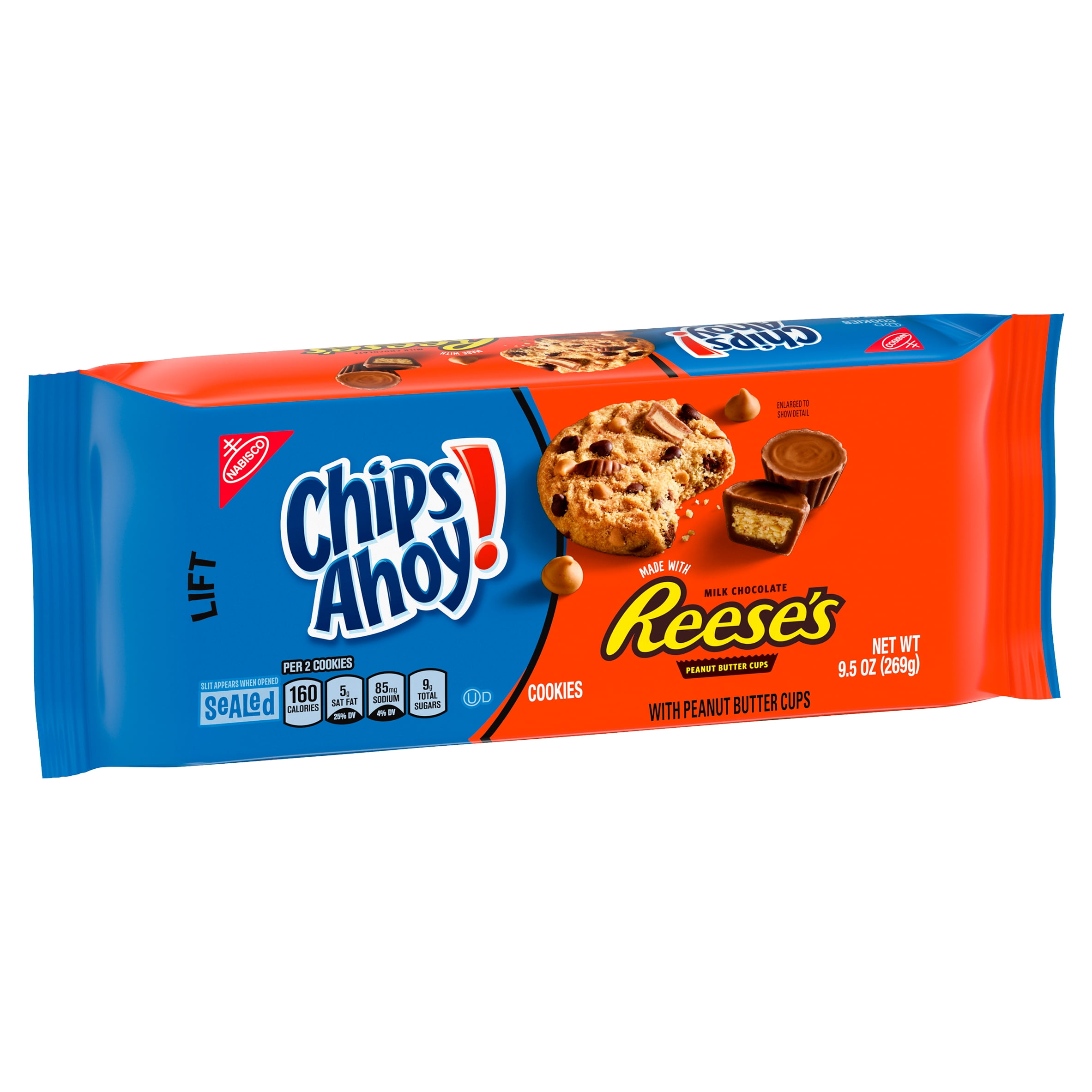 CHIPS AHOY! Reese's Peanut Butter Cup Chocolate Chip Cookies, 9.5 oz