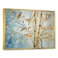 thumbnail image 2 of Designart "Blue Bamboo With Gold V" Bamboo Floater Framed Canvas Art Print, 2 of 5