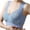 Blue, variant on Bigersell Women Full-Figure Bra Wide Strap Lace Trim V-Neck Wireless Bra Comfort Padded Push-up Bras without Underwire Soft Bralette Bra Everyday Wire-Free Bras S19-1919