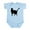 Sky Blue, variant on CafePress - Black Cat Silhouette Baby Light Bodysuit - Baby Light Bodysuit, Size Newborn - 24 Months