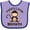 Lavender and Purple, variant on Inktastic Papas Little Monkey Boys Funny Boys or Girls Baby Bib