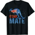 thumbnail image 2 of G Day Mate Kangaroo Aussie Animal Australia Flag Australia T-Shirt, 2 of 3
