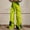 GN3, variant on Hight Waist Wide Leg Pants for Women Leaves Printed Casual Baggy Pant Stretchy Tummy Control Straight Leg Pants Trendy for Women Green M