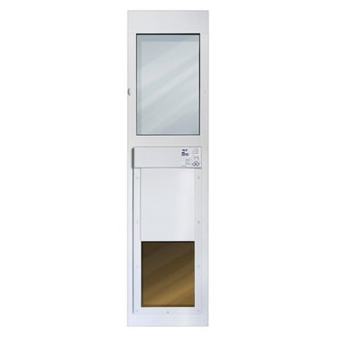 High Tech Pet Power Pet Patio Panel for Sliding Glass Door Installations, Double Pane, Low E,  Lg Reg Height (81.25" x 14") - Wi-Fi Smartphone Controlled