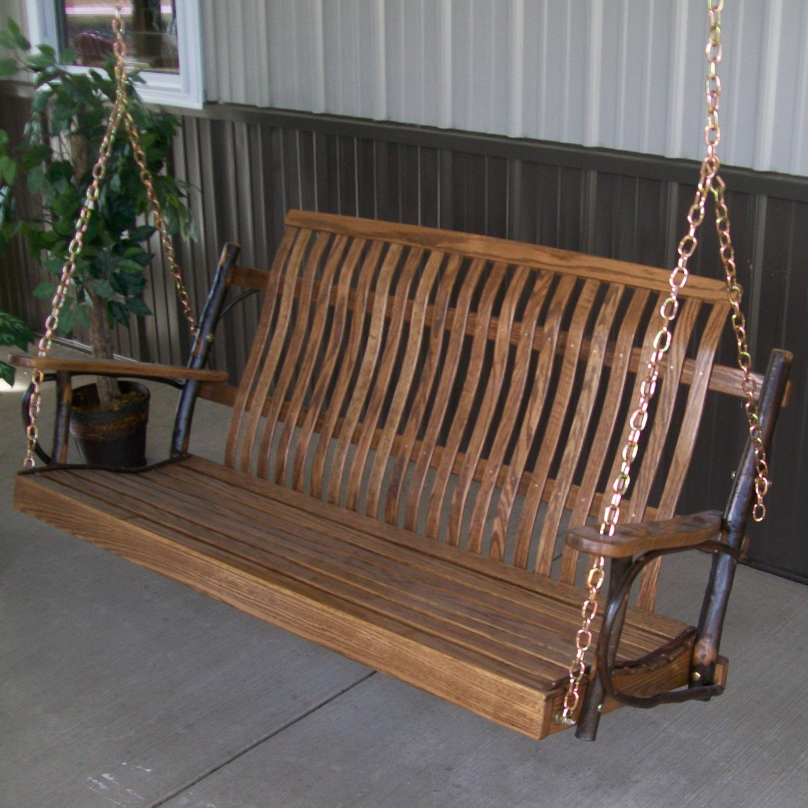 A & L Furniture Hickory Porch Swing