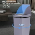 thumbnail image 3 of Household Essentials ZKCCNUK Bathroom Smart Trash Can Touchless Trash Can With Lid, Intelligent Induction Trash Bin, Large Capacity 12L For Laundry Living Room Up to 60% off, 3 of 5