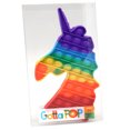 thumbnail image 2 of Gotta Pop Bubble Popper Fidget Toy, 9" x 5" Rainbow Unicorn, 2 of 3