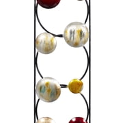 DecMode 2 Holder Brown Metal Abstract Wall Sconce, Set of 2