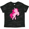 thumbnail image 3 of Inktastic Pink Unicorn Girls Toddler T-Shirt, 3 of 5
