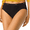 Ebony, variant on Hanes 10-Pack Hi-Cuts Panties Women's Underwear Breathable Cotton All Black 6-10