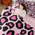 thumbnail image 4 of Homewish Cheetah Print 7-Piece Bedding Comforter Set for Female Men,Black Pink King Bedding Sets,Jungle Animal Ultra Soft Bed Sheets,Ultra Soft Home Decor,Reversible, 4 of 8