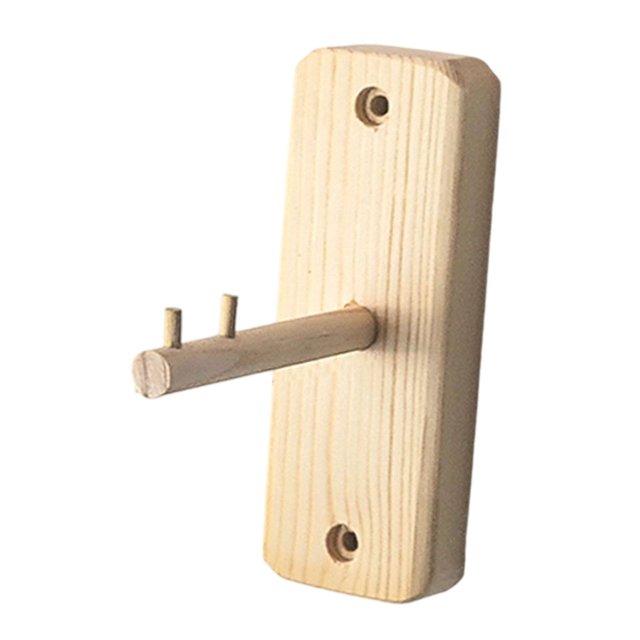 Soporte de carillón de viento para colgar plantas, multifuncional, rústico, resistente, de madera, para pared marrón