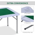 thumbnail image 5 of HOMCOM Folding Card Table Mahjong w/ Cup Holders Outdoor Camping Portable, 5 of 9