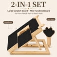 thumbnail image 4 of Viyuse Dog Nail Scratch Board with Treat Box Set, Large Board and Mini Handheld Pad, at-Home Alternative to Clippers and Grinders, 4 of 9