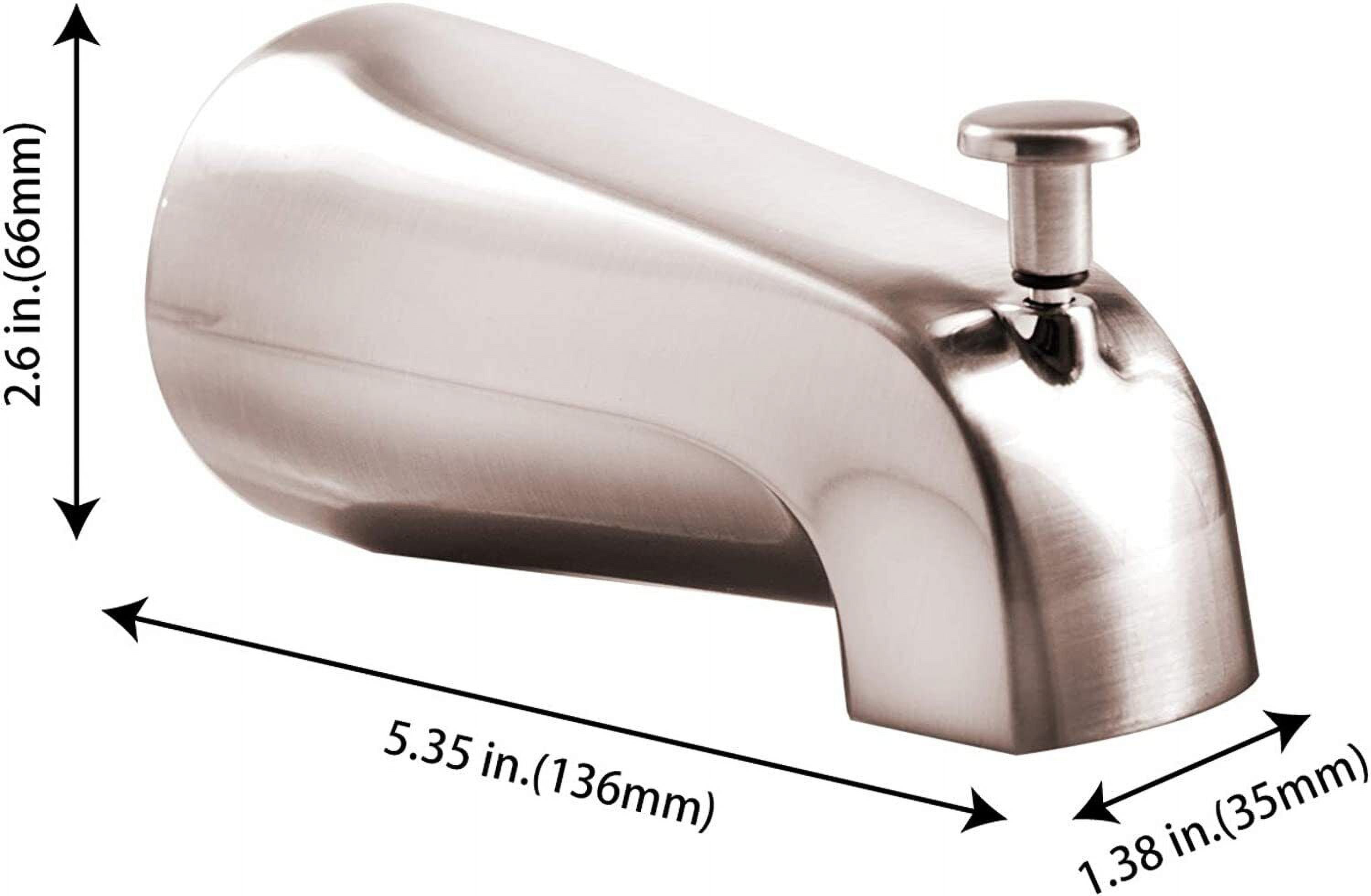 E-land Kids DIV-PLBG-IPS-SN Satin Brass Curved 4 in Tub Faucets
