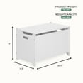 thumbnail image 3 of Evolur Wooden Toy Chest Organizer, White, 3 of 8