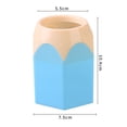 thumbnail image 5 of Sylvtty 2 Pcs Pencil Head Shape Pen Holder Desktop Pen Storage Box Multi-functional Makeup Brush Organizer for Classroom Home Office Supplies, 5 of 6