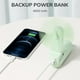thumbnail image 3 of JISULIFE Ventilador de mano con Powerbank de 4500 mAh, máximo 46 horas de funcionamiento, ventilador de bolsillo, ventilador personal plegable con batería portátil o alimentado por USB, 3 velocidades,, 3 of 5