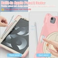 thumbnail image 2 of Allytechgroup Shockproof Case for Apple iPad Air 11 Inch Case M3 M2 2025 2024, Kickstand Hand Strap Shoulder Strap Rugged Case Kids Friendly Bumper Shockproof Case for iPad Air 11", Pink, 2 of 9