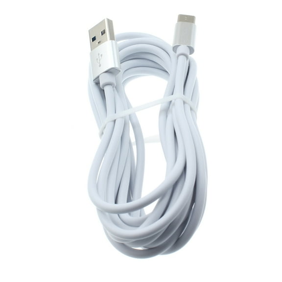 Type-C 10ft USB Cable for Samsung Galaxy Note 10/Plus - Charger Cord Power Wire USB-C Long Fast Charge Sync High Speed White O1G