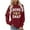 Wine, variant on Arlun Oversized Sweatshirts for Women Bend and Snap Football Graphic Printed Pullover Sweatshirt Crewneck Loose Comfort Game Day Casual Long Sleeve Hoodless Tops White XL
