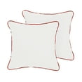 thumbnail image 4 of Sunbrella  Canvas Natural/ Canvas Jockey Red Indoor/ Outdoor Pillow Set 20 in x 20 in, 4 of 5