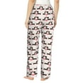 thumbnail image 2 of Bixox Women's Dachshund And Hearts Patterned Pajama Pants Loungewear, 2 of 5