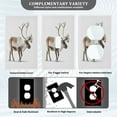 thumbnail image 5 of IAUYY Retardant PC Material Duplex Outlets Switch Plate Covers Easy DIY Installation with Screws Light Switch Cover Plate White Reindeer Photos, 5 of 9