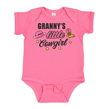 

Inktastic Grannys Little Cowgirl with Cowgirl Hat and Boots Gift Baby Girl Bodysuit