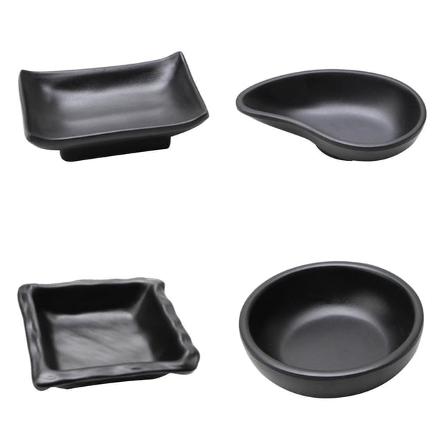 4pcs salsa de sushi japonés que sumerge la bandeja del partido Sunnimix