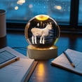 thumbnail image 4 of Luminous Crystal Ball USB Powered Warm Light Decoration For Home Or Entryway, 4 of 7