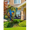 thumbnail image 4 of Oil Paintings Blue Birds in the Apple Tree Spring Scene Large Garden Flag 28 x 40 Inch, Double Sided Outdoor Decorative Welcome Yard Flags for Home House Lawn Patio, 4 of 5