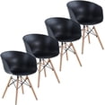 thumbnail image 4 of Set de 4 Sillas Sartré de comedor u oficina Color Negro FRATELLO MUEBLES, 4 of 9
