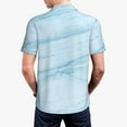 thumbnail image 5 of Xecao Blue Marble for Mens' Casual Short Sleeve Button-Down Polo Shirts for a Classic Golf Look, 5 of 9